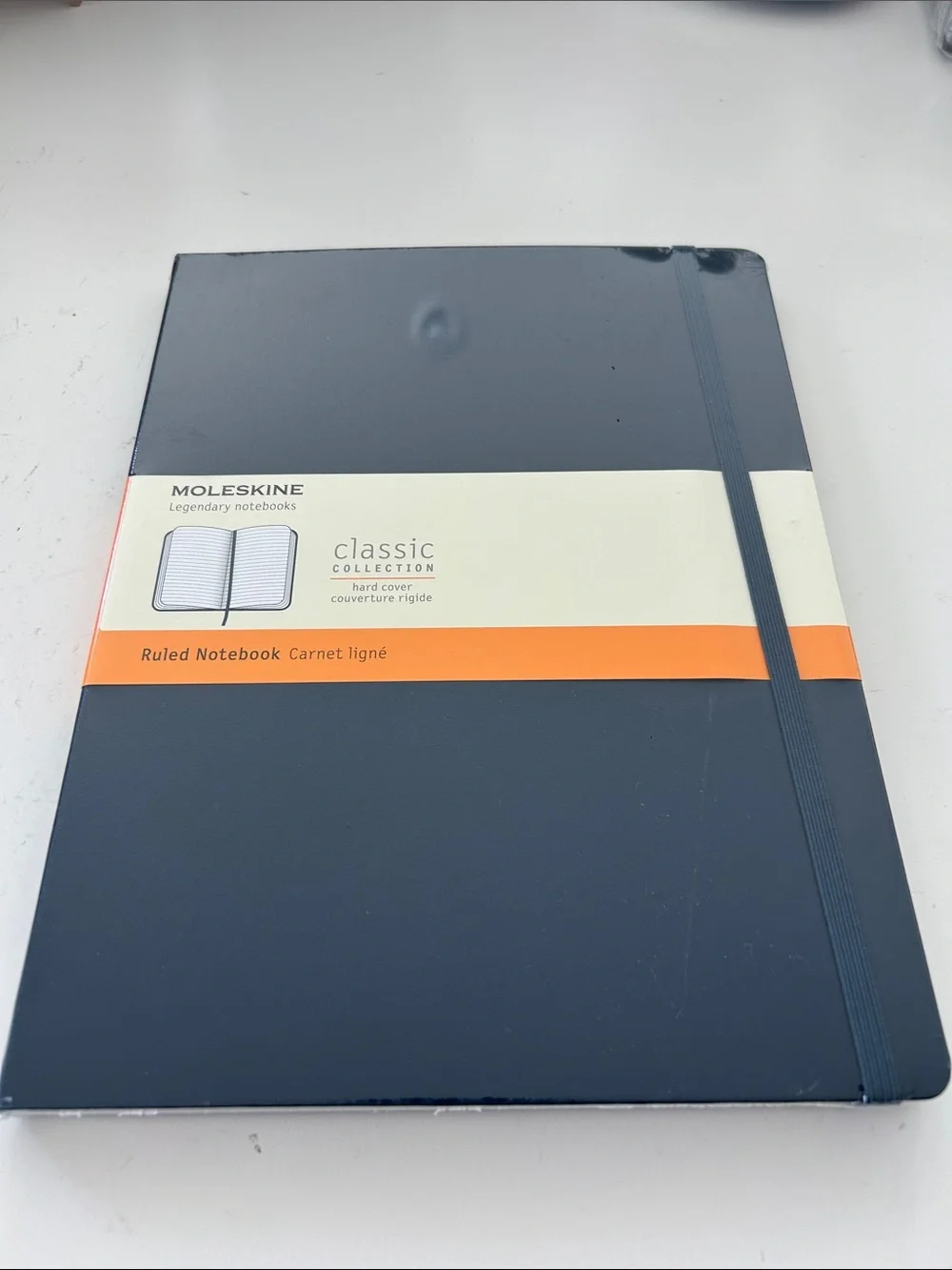Moleskine Classic Hardcover Ruled Notebook - Navy Blue